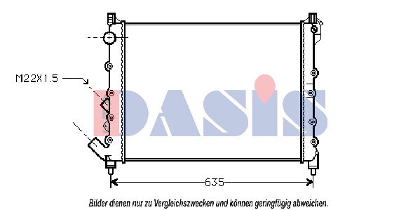 AKS DASIS Jäähdytin,moottorin jäähdytys 180810N